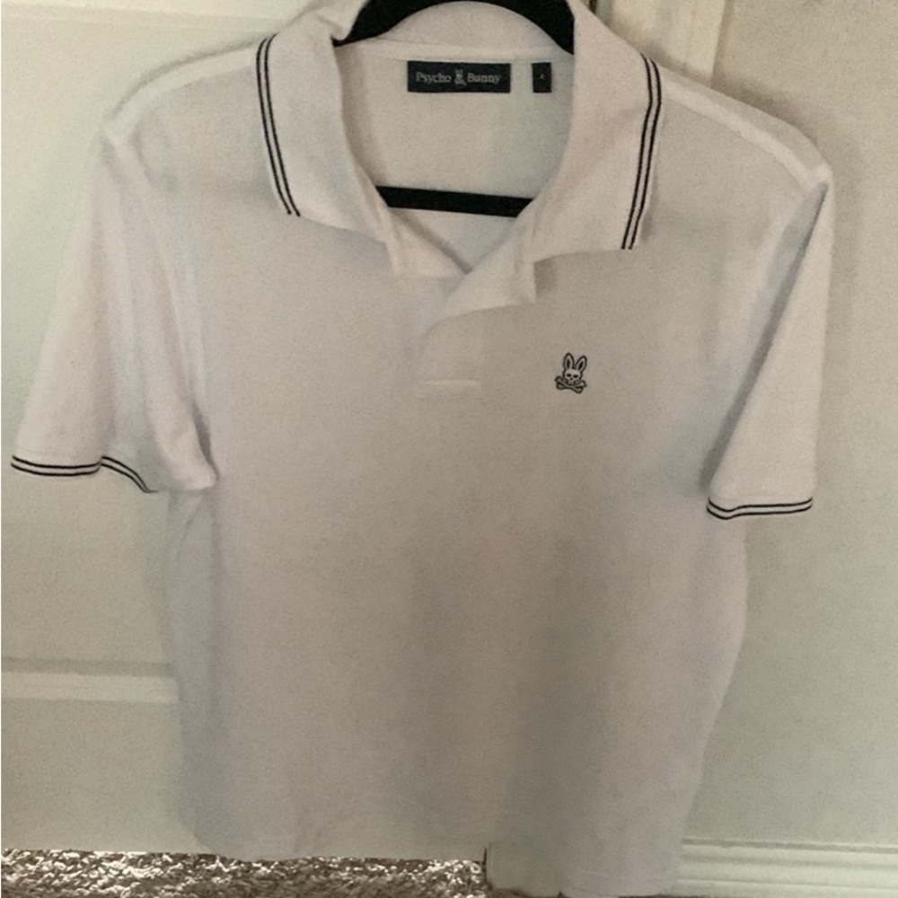 White Psycho Bunny polo size 4/small in men’s